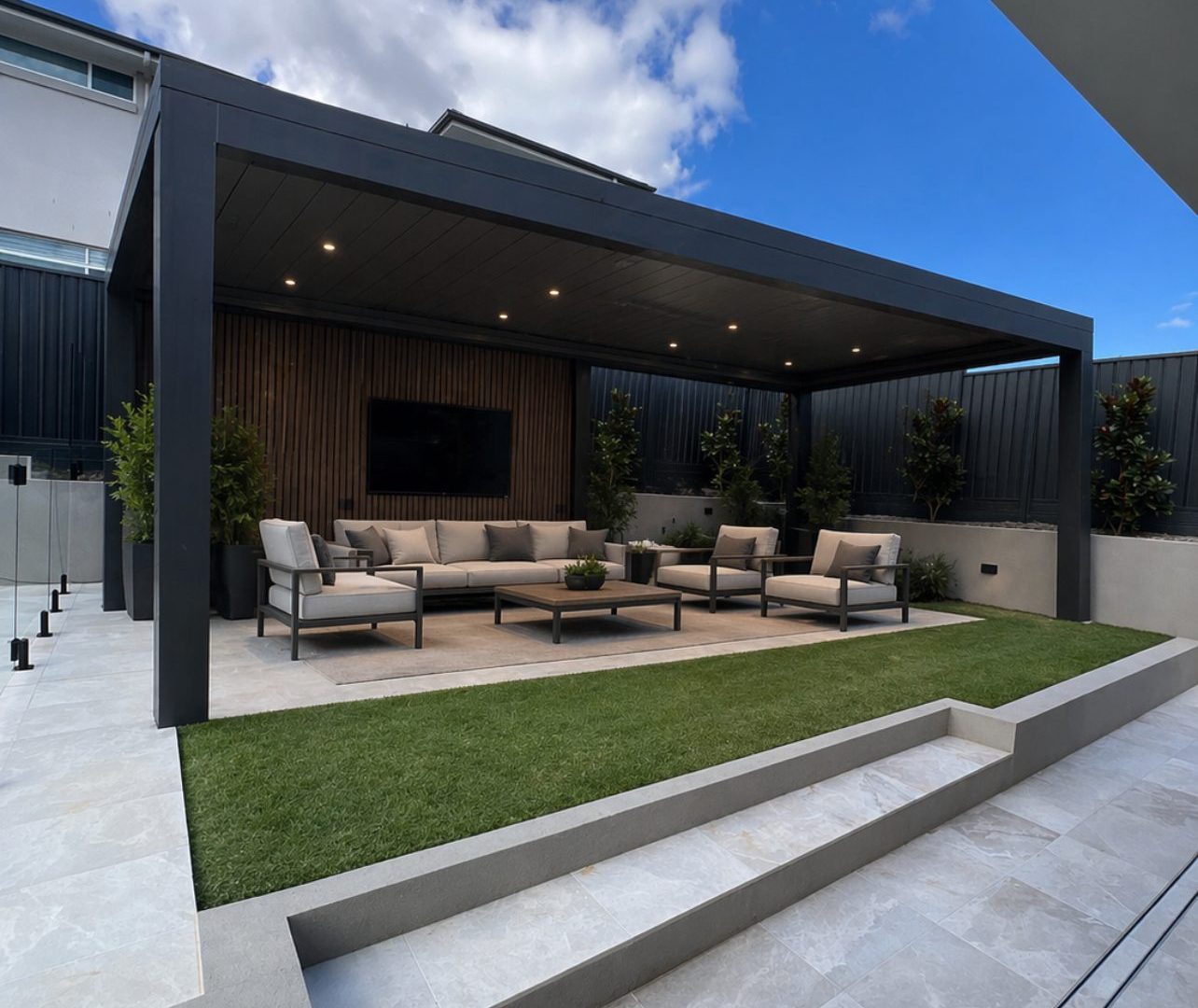 Landscape construction by Zaatini Homes