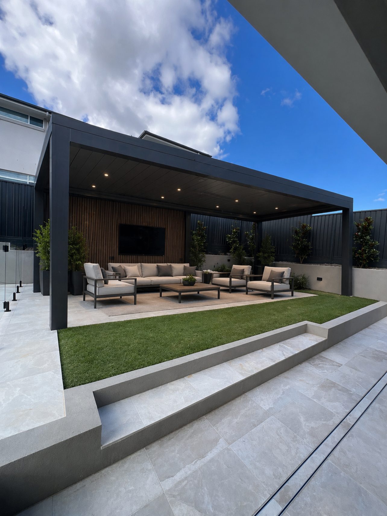 Landscape construction by Zaatini Homes